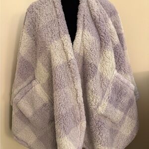 Berkshire Lavender and Cream Plaid Robe
